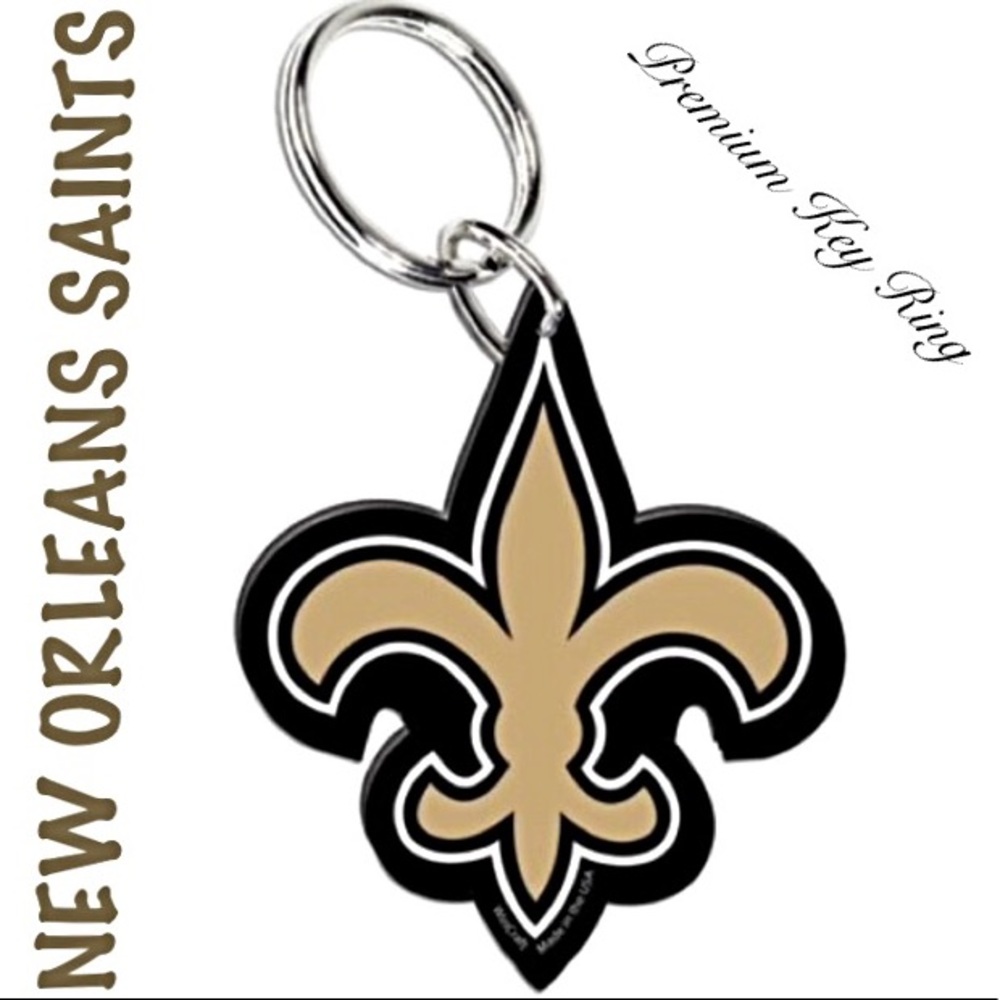 NEW! NEW ORLEANS SAINTS PREMIUM ACRYLIC KEY RING